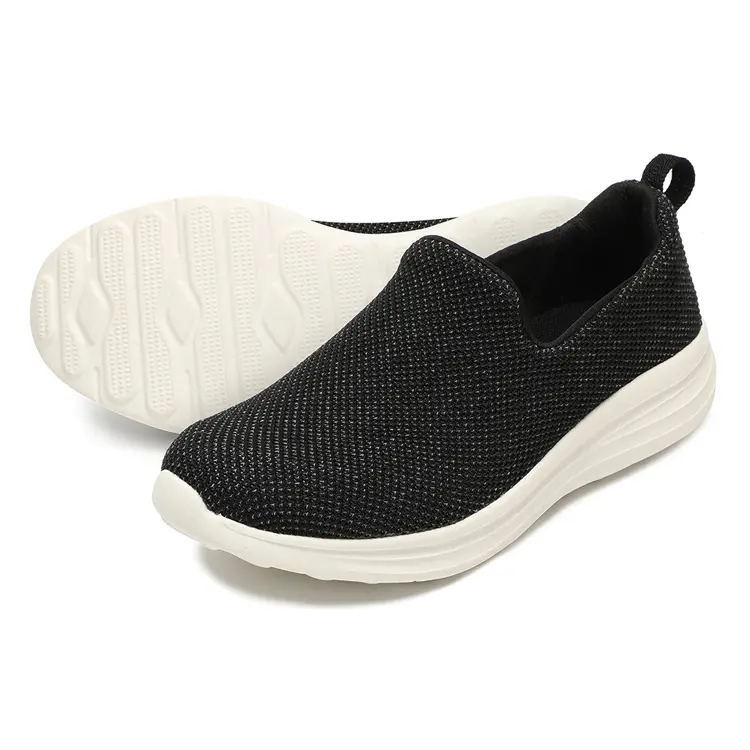 Casual Sneakers Suppliers – China New Fashion Style Hot Sales Men Women Sneakers Knitted Fabric Lightweight Casual Shoes Men – Jianer detail pictures