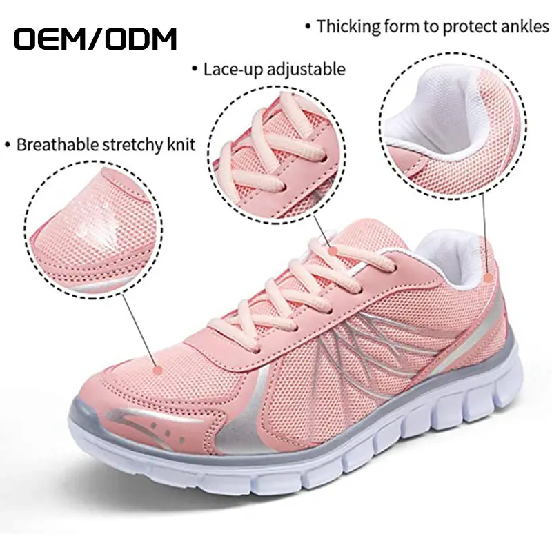 Fashion Sport Shoes Factory – China Women Casual Shoes Ultra Lightweight Sneakers Athletic Walking Shoe Fashion Shoes – Jianer detail pictures