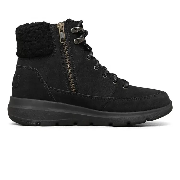 Boots Factories – China OEM ODM Service New Style Anti Slip Low Cut Warm Fur Boots Women Snow Shoes With Zip – Jianer detail pictures