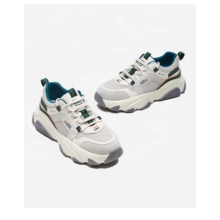 Kids Shoes Manufacturers – China Men Fashion Lace-up Mesh Breathable Sneakers Sport Shoes – Jianer detail pictures