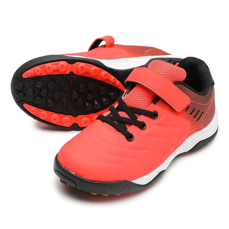 Wholesale OEM Sneaker Shoe Factory – High Quality Kids Outdoor Comfortable Turf Soccer Sneaker Child Athletic Football Shoes – Jianer detail pictures