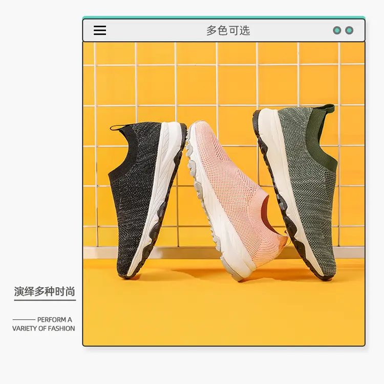 Wholesale OEM New Casual Sneaker – Spring Summer Rubber Outsole Anti Slip Breathable Designer Loafers Women Men Slip On Casual Shoes – Jianer detail pictures