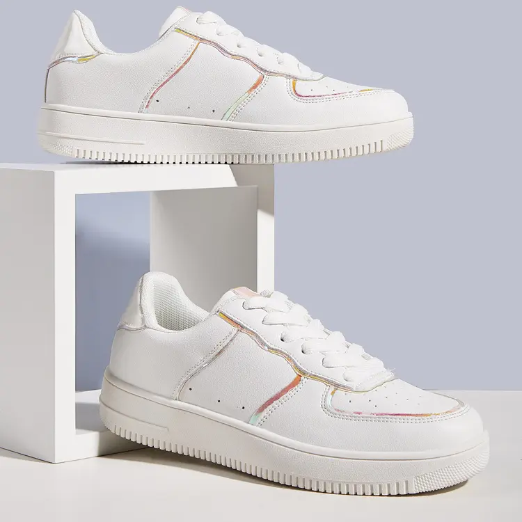 Wholesale OEM Casual Women Sneakers Factories – China Manufacturer Footwear Simple Styles Flat White Leather Men Women Casual Shoes 2021 – Jianer detail pictures