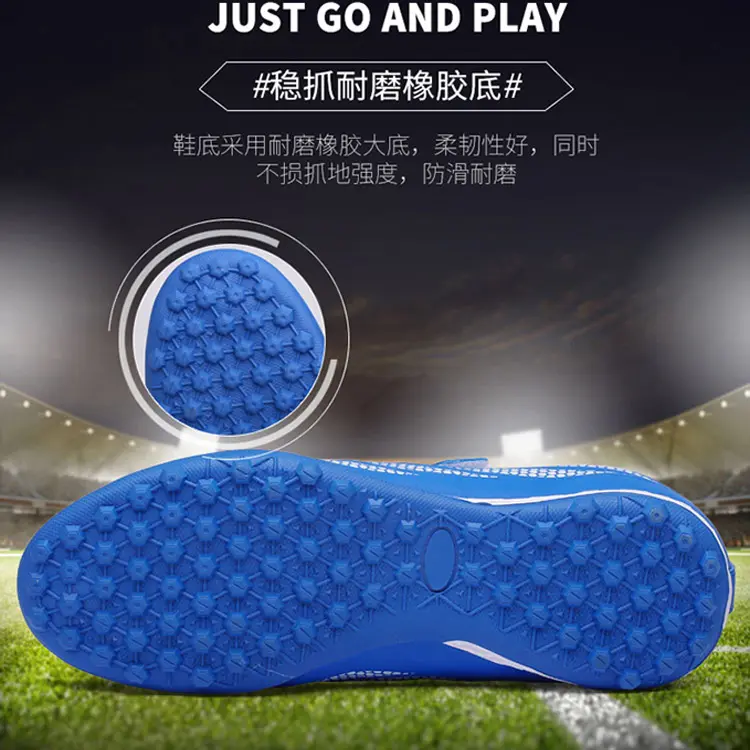 Wholesale OEM Men Sneaker Supplier – China OEM ODM Service Microfiber Leather Waterproof Outdoor Turf Soccer Shoes For Boys Girls – Jianer detail pictures