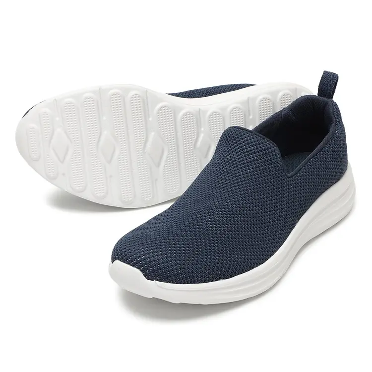 Casual Sneakers Suppliers – China New Fashion Style Hot Sales Men Women Sneakers Knitted Fabric Lightweight Casual Shoes Men – Jianer detail pictures
