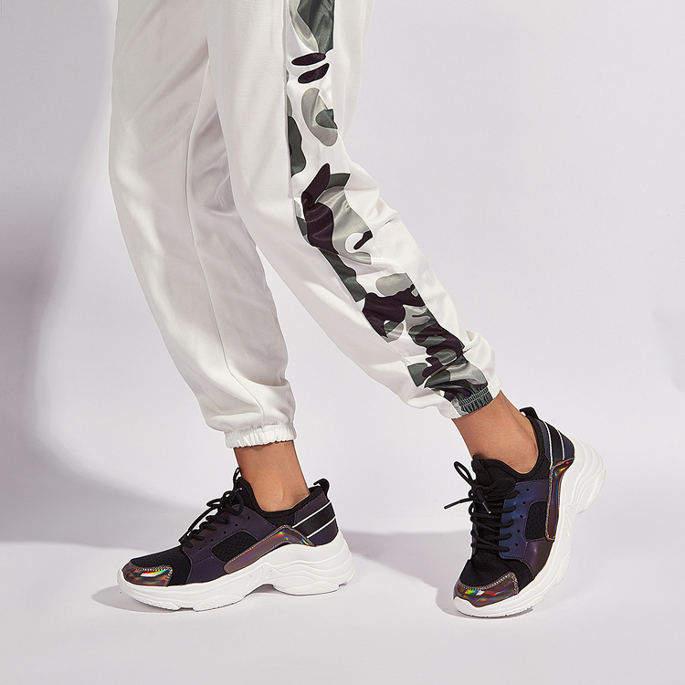 Girls Sneaker Shoes Factories – 2021 Stylish Unique Reflective Design Wholesale Platform Sport Shoes Women Men's Fashion Sneakers – Jianer detail pictures