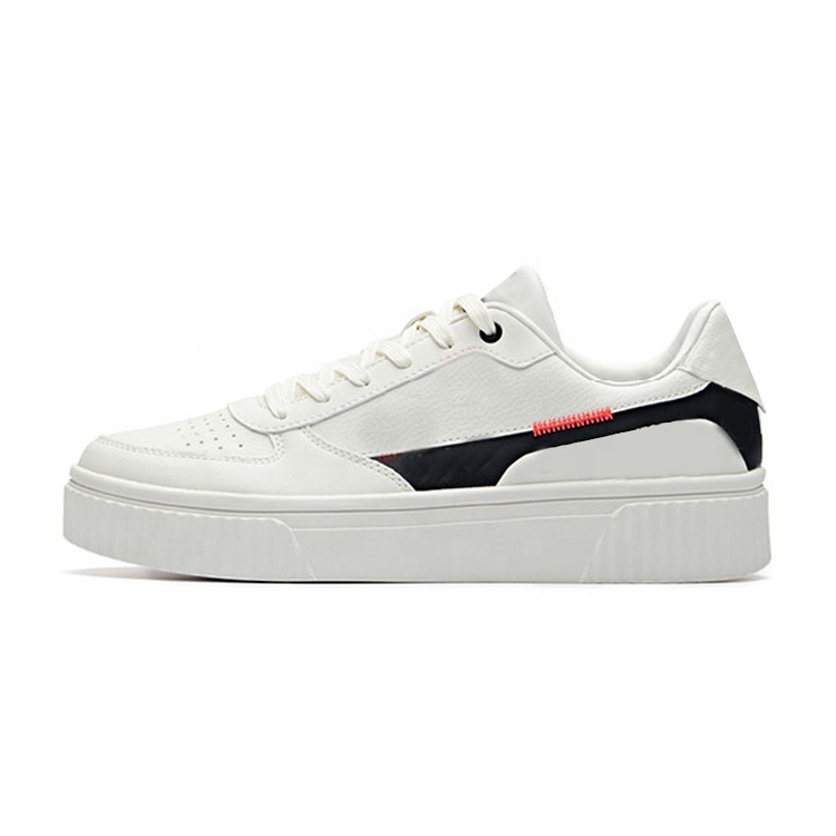 China Hot Selling Sport Sneakers Fashion Lace-Up White Skateboard Sneaker Women Men Casual Shoes