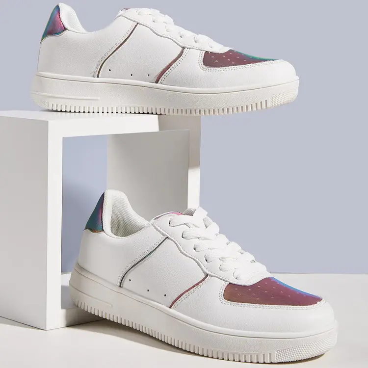 Wholesale OEM Casual Women Sneakers Factories – China Manufacturer Footwear Simple Styles Flat White Leather Men Women Casual Shoes 2021 – Jianer detail pictures