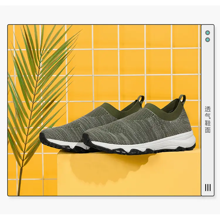 Wholesale OEM New Casual Sneaker – Spring Summer Rubber Outsole Anti Slip Breathable Designer Loafers Women Men Slip On Casual Shoes – Jianer detail pictures